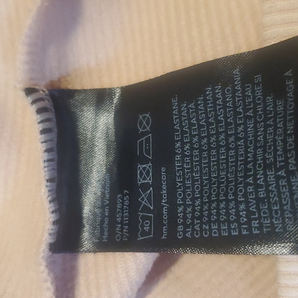 H&M DIVIDED |Ribbed Crop Racerback Tank L Pink - Picture 6 of 6